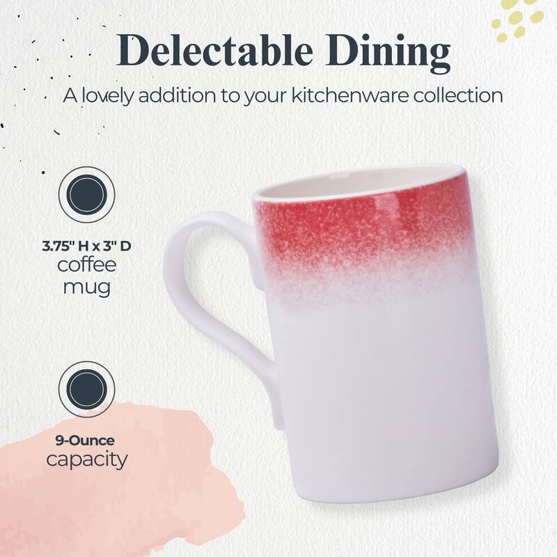 Portmeirion Set of 4 Potters Mist Breakfast Mugs