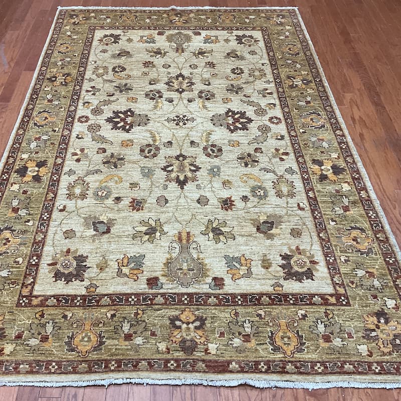 HERAT ORIENTAL Handmade Oushak Wool Rug - 6'1" x 9'3"