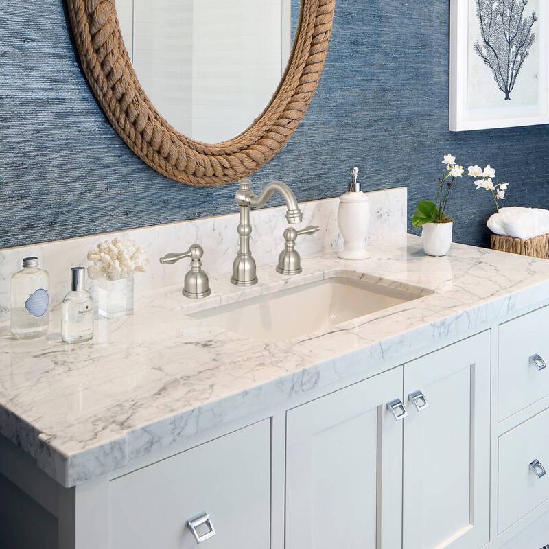 Widespread Two-handle Copper Bathroom Faucet