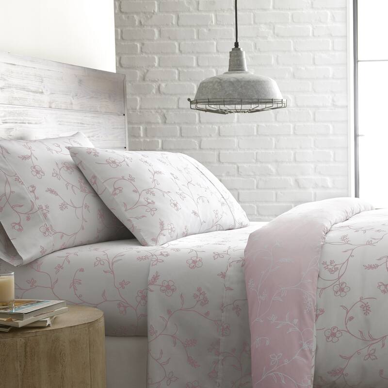 Luxury Sweetbrier Extra Deep Pocket 4-piece Cotton Bed Sheet Set