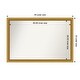 preview thumbnail 106 of 191, Wall Mirror Choose Your Custom Size - Extra Large, Townhouse Gold Wood Outer Size: 49 x 33 in