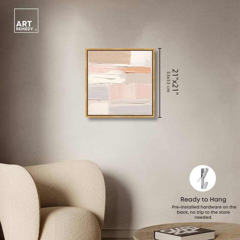 Roseate Cream Tones III Canvas by Art Remedy