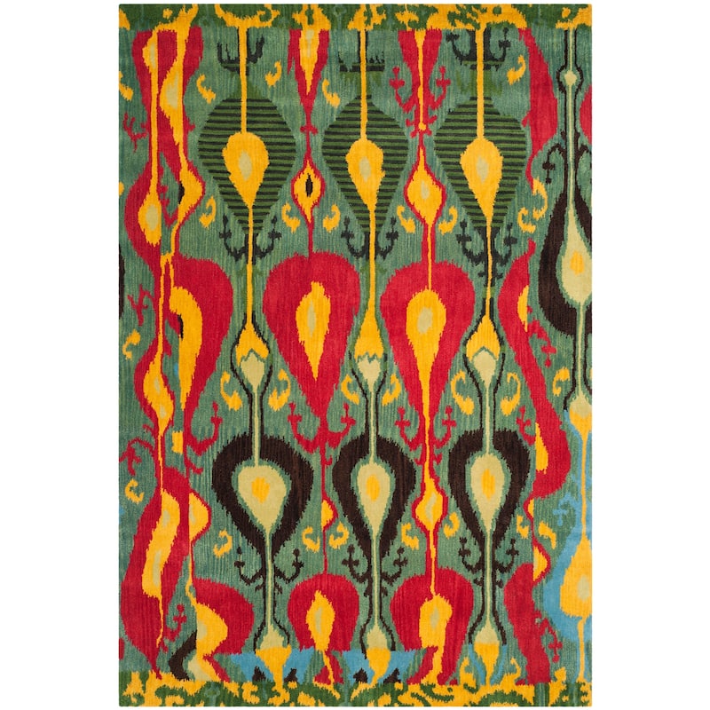 SAFAVIEH Handmade Ikat Meliha Modern Wool Rug