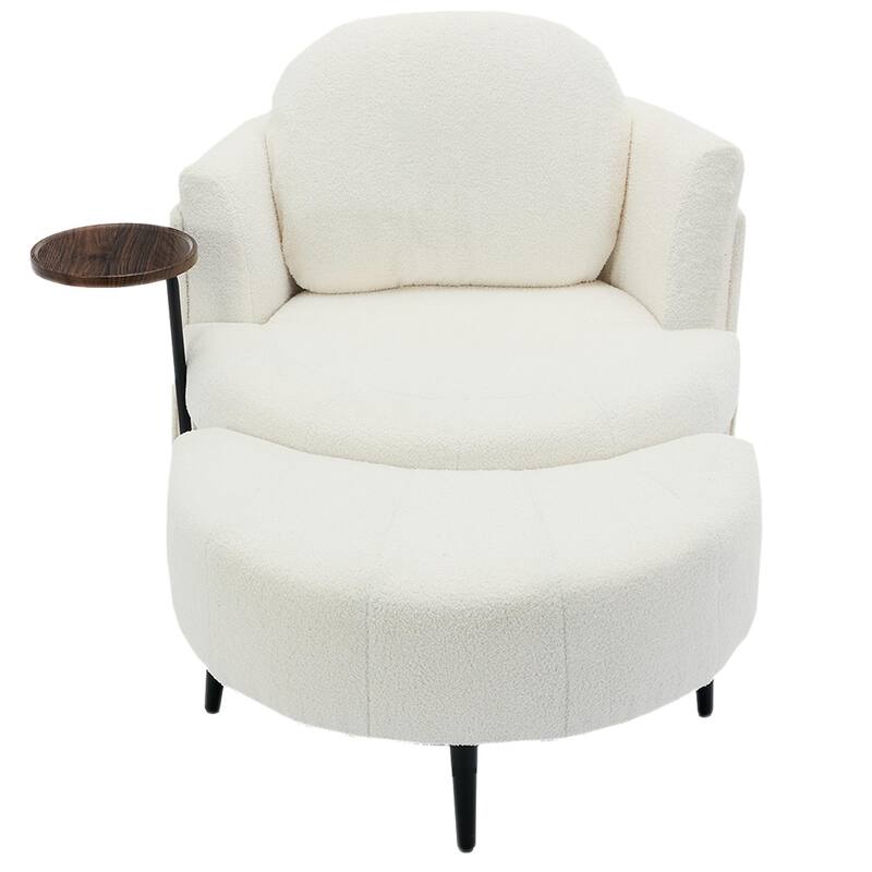 Single Sofa Chair With Footstool