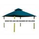 14 ft. sq. ACACIA Gazebo Roof Framing and Mounting Kit - 14X14 - Oz Green