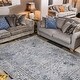 preview thumbnail 2 of 14, Vintage Delmar Light Gray Blue Rug