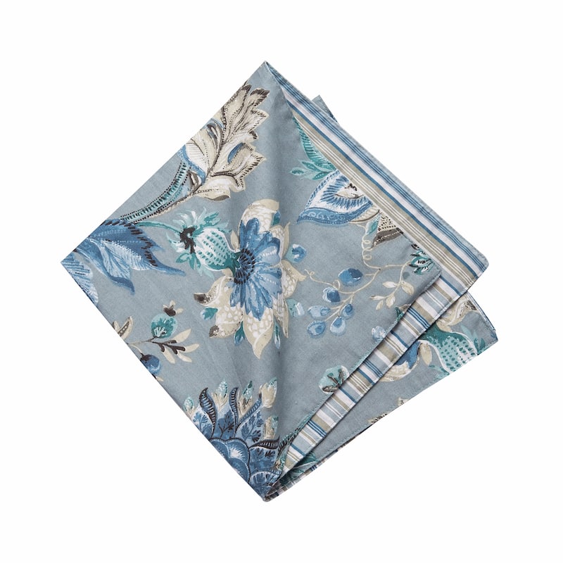 Morrison Floral Cotton Reversible Napkin Set of 6 - Machine Washable