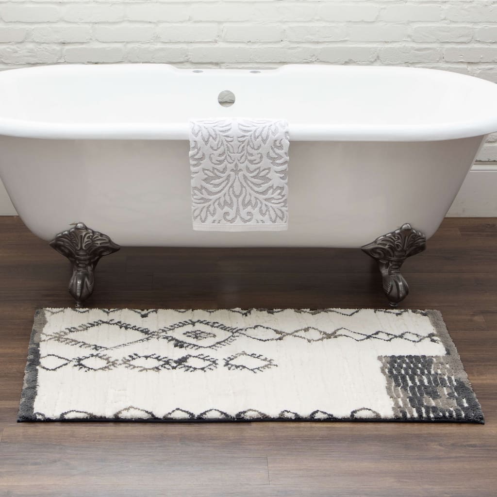 Mohawk Home Horizon Sahara Grey Bath Rug
