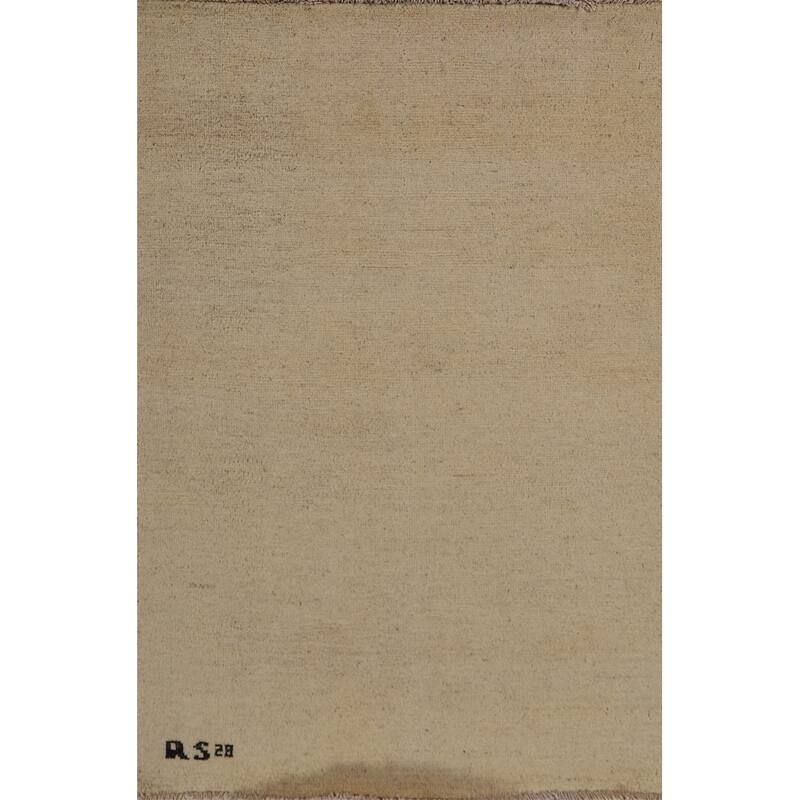 Gabbeh Modern Accent Rug Handmade Contemporary Wool Carpet - 2'7"x 3'11"