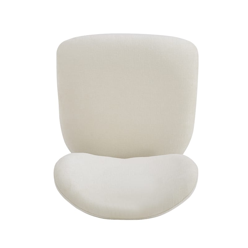 Fabric Upholstered Dining Chairs Set of 2, Ergonomic Armless Side Chair, Kitchen Chairs with Wingback & Metal Legs