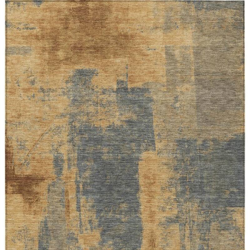 HomeRoots Abstract Transitional Rectangle Outdoor Rug