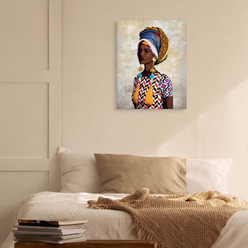 Chic Portrait Fari by Mark Chandon Canvas Art Print by Mark Chandon Canvas Art Print