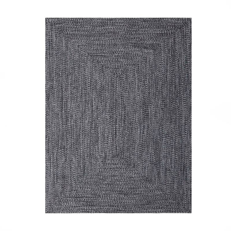 Superior Modern Rustic Bohemian Reversible Multi-Tone Braided Indoor Outdoor Area Rug