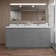 Option Dark Gray / Giotto Quartz Top / Brushed Nickel