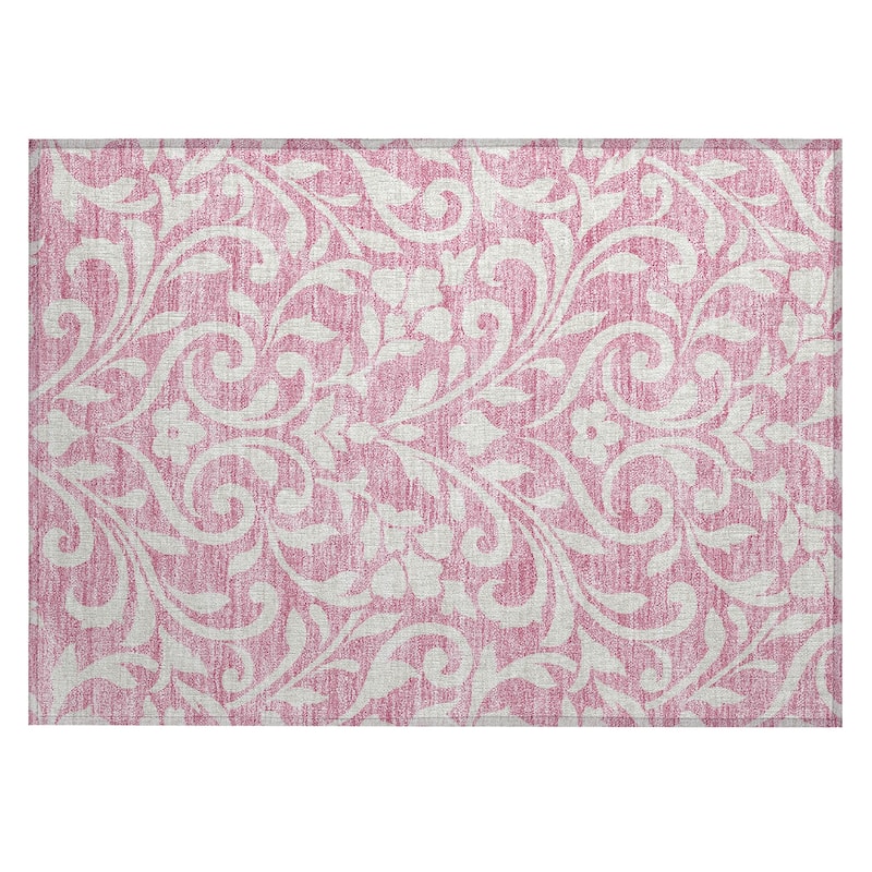 Machine Washable Indoor/ Outdoor Chantille Traditional Elegant Rug