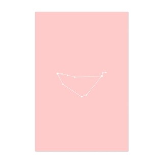 Capricorn Zodiac Constellation Soft Pink Digital Art Print/Poster - Bed ...