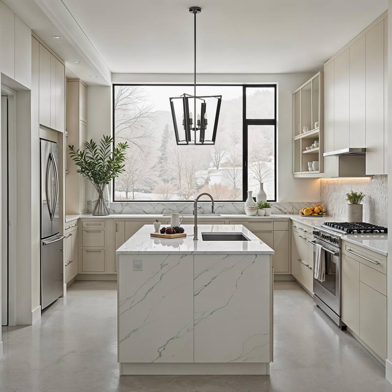 Renwil Toussaint 82.25" Height Ceiling Fixture, Clear