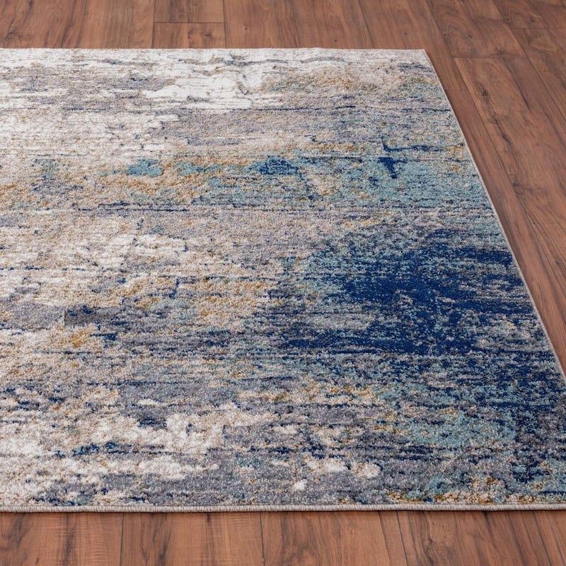 Luxe Weavers Beverly Collection Multicolor 8x10 Abstract Area Rug - 8' x 10'/Surplus