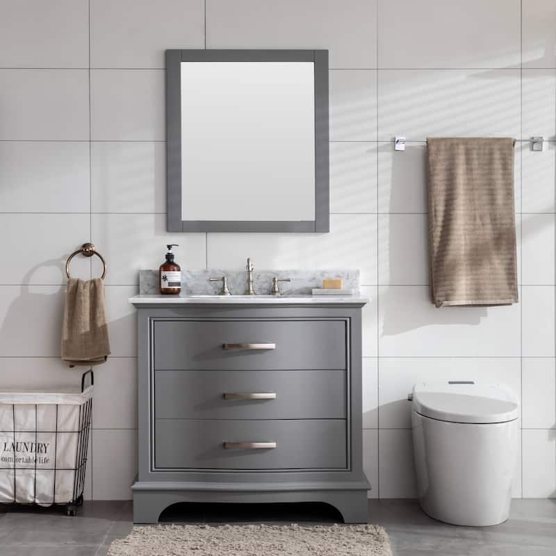 Sudio Design Monroe 36" Bathroom Vanity - 36" Single Sink - Grey