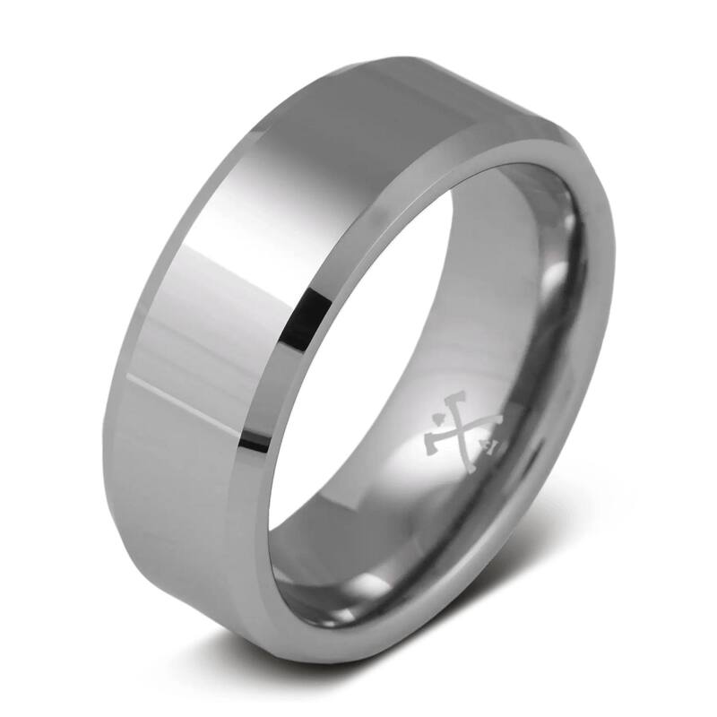 Manly Bands THE SAVANT Tungsten 8mm Polished Band