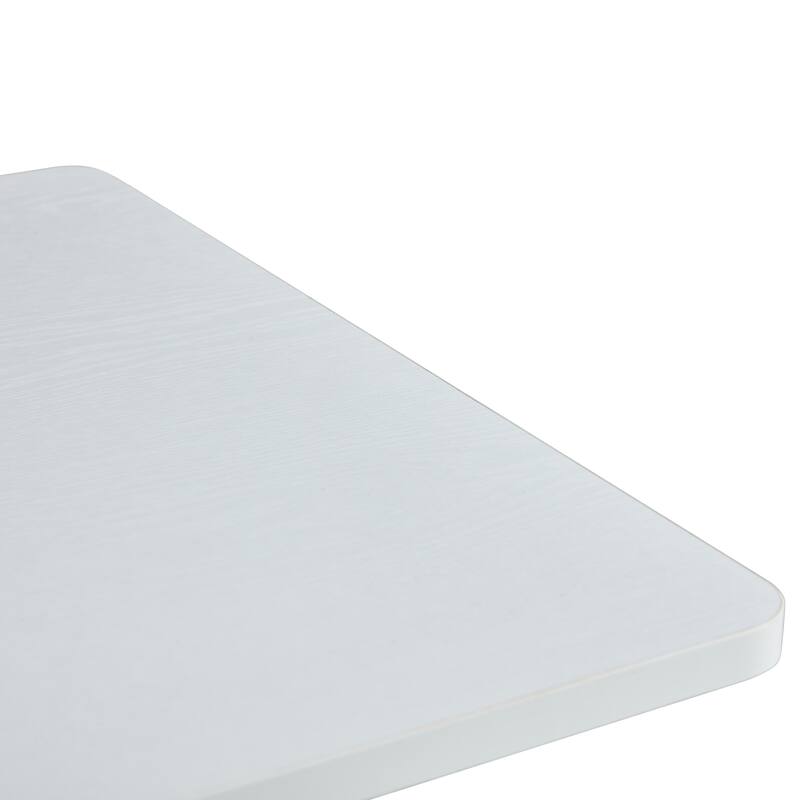 Roomfitters White MDF Coffee Table with Clean Lines, Modern Practical Tea Table for Living Room and Bedroom