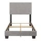 preview thumbnail 28 of 80, Celeste Modern Upholstered Bed, Box Spring Required