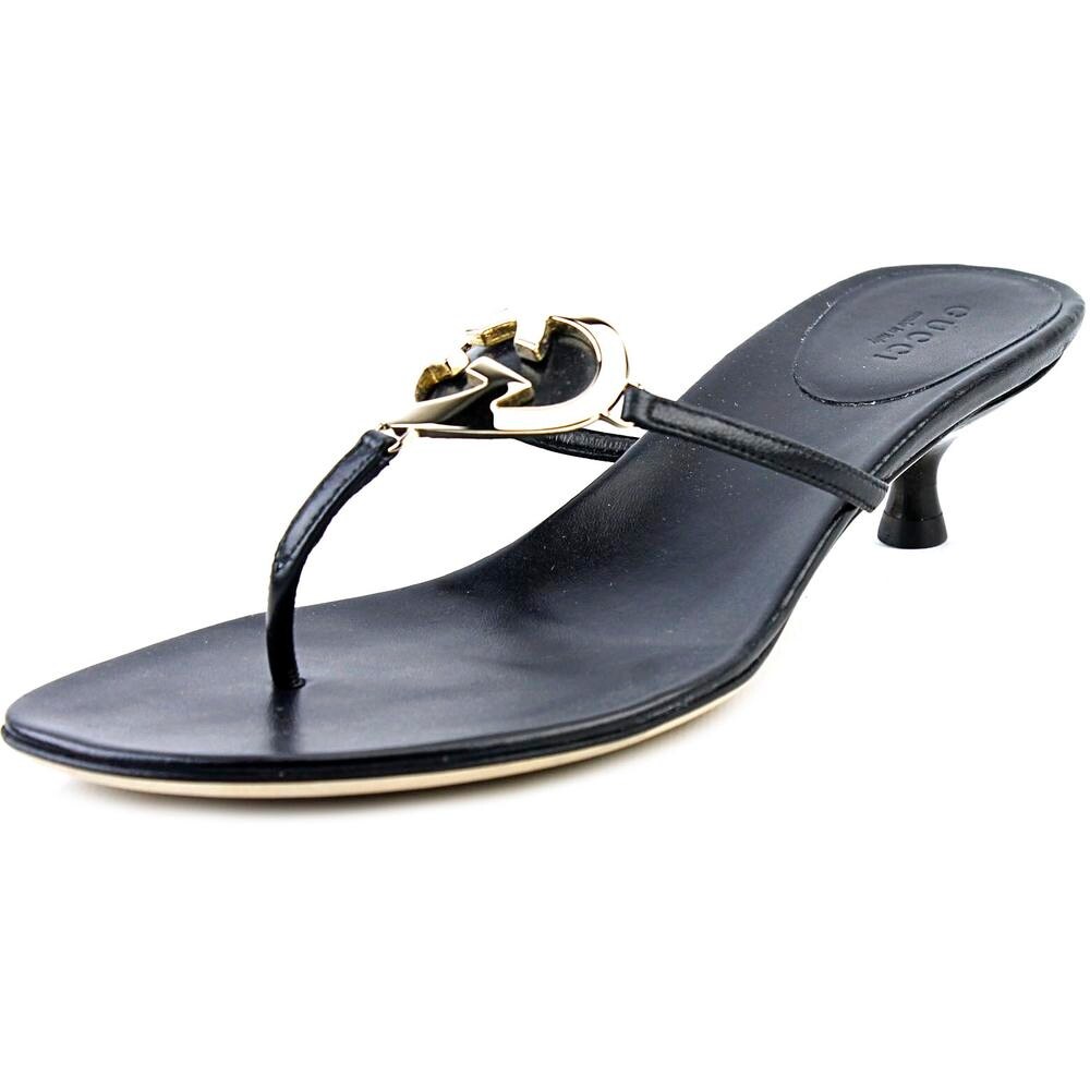 Shop Gucci Ellesmere Women Open Toe Leather Thong Sandal