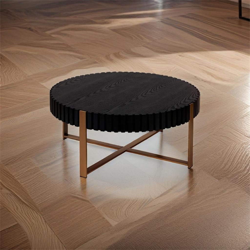 Modern Handcraft Drum Coffee Table
