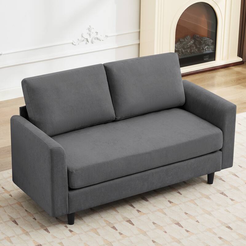 Snow Velvet Sectional Sofa