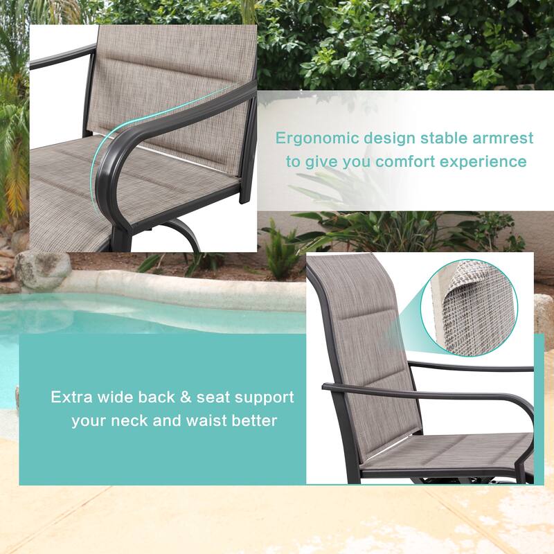 Futzca Patio Swivel Bar Bistro Set or Swivel Bar Stools