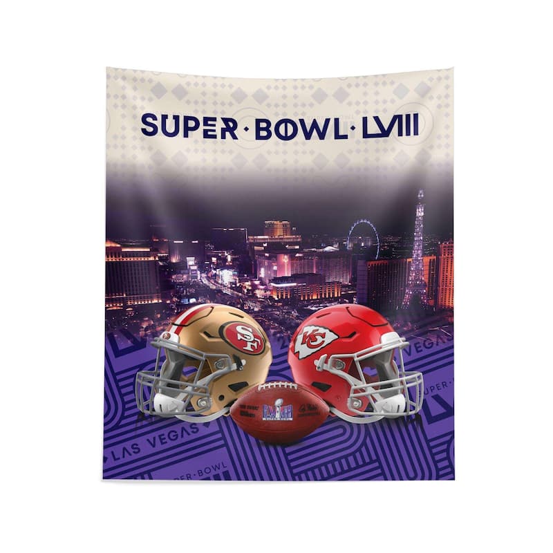NFL Super Bowl SB58D Vegas Poster Wall Hanging - 34"x40"