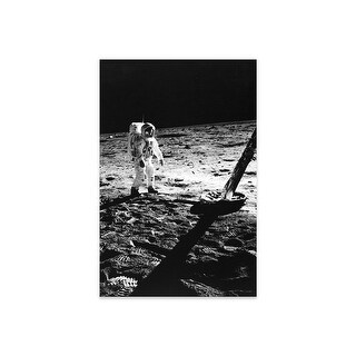 1960s Astronaut Buzz Aldrin In Space Suit Near The Apollo 11 Lunar ...