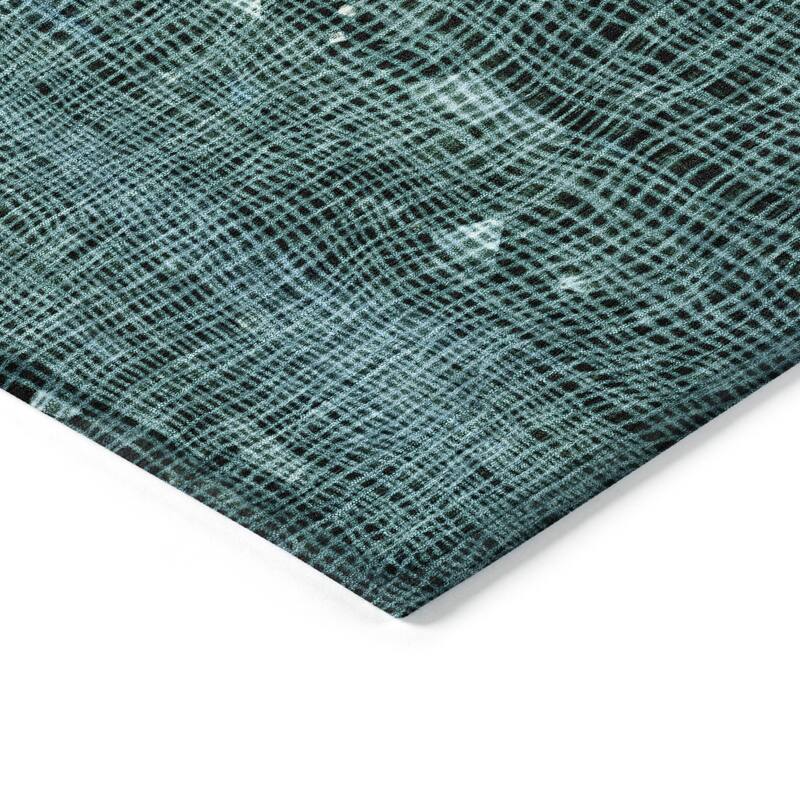 HomeRoots Abstract Transitional Rectangle Outdoor Rug