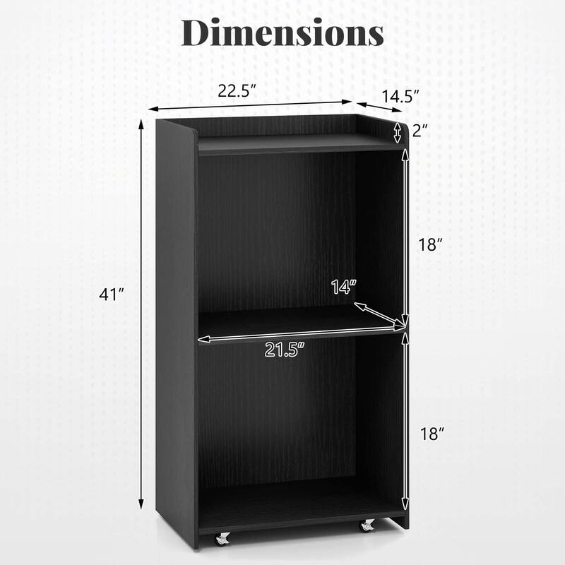 Costway 41" Presentation Podium with 2 Storage Shelves Laptop Computer - See Details