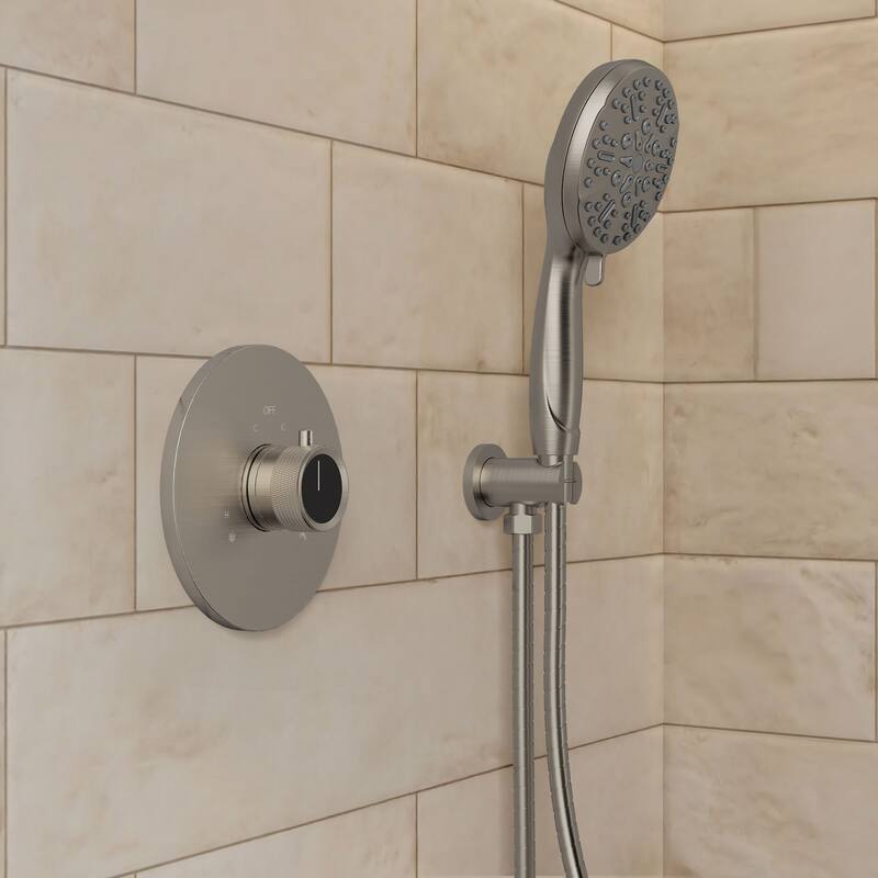 GRANDJOY Wall Mounted 5-Spray Shower System including Handheld Sprayer