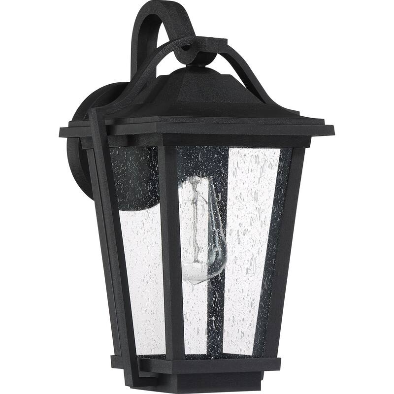 Darius 1-Light Outdoor Wall Lantern in Earth Black - Earth Black