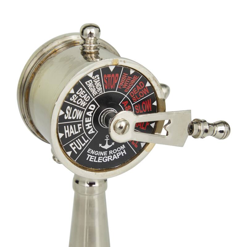 Metal Ship Telegraph - Silver - Roche River Decor