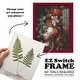 preview thumbnail 131 of 138, Nature Printed Ferns IX -Framed Print w/glass-Cherry Red