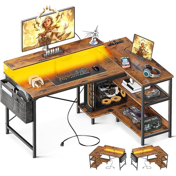 Computer Desk Reverse L Reversible L Shaped Computer Desk - Bed Bath & Beyond - 40169246