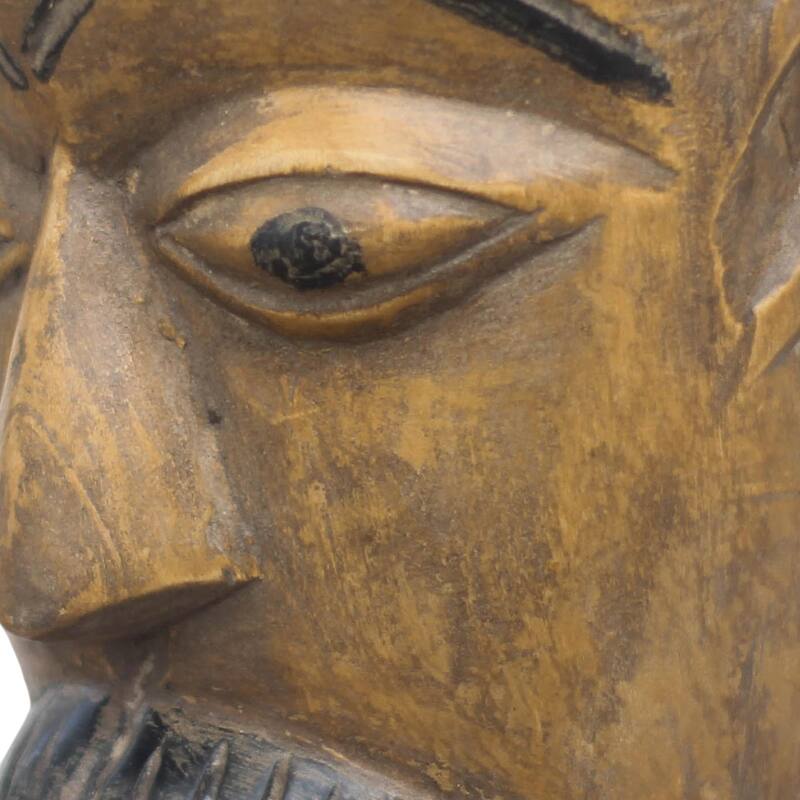 Novica Handmade British Chief African Wood Mask