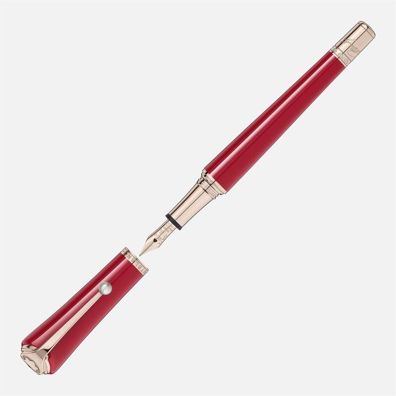 Montblanc 132116 Muses Marilyn Monroe Special Edition Fountain Pen, Red