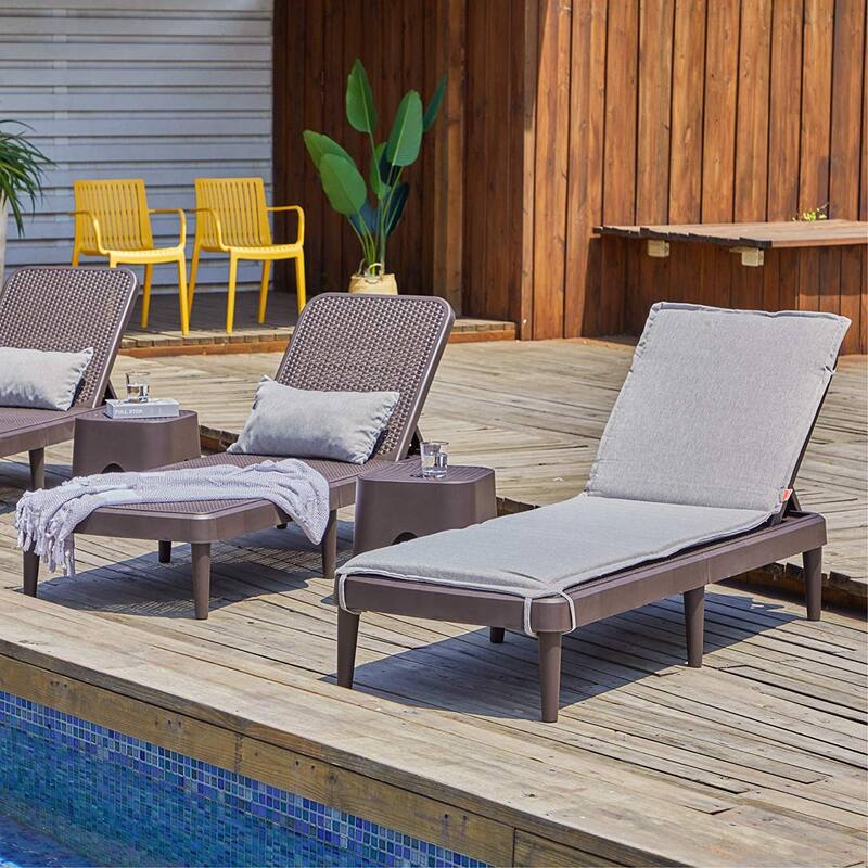 Mahina Resin Outdoor Chaise Lounge Chair by Havenside Home