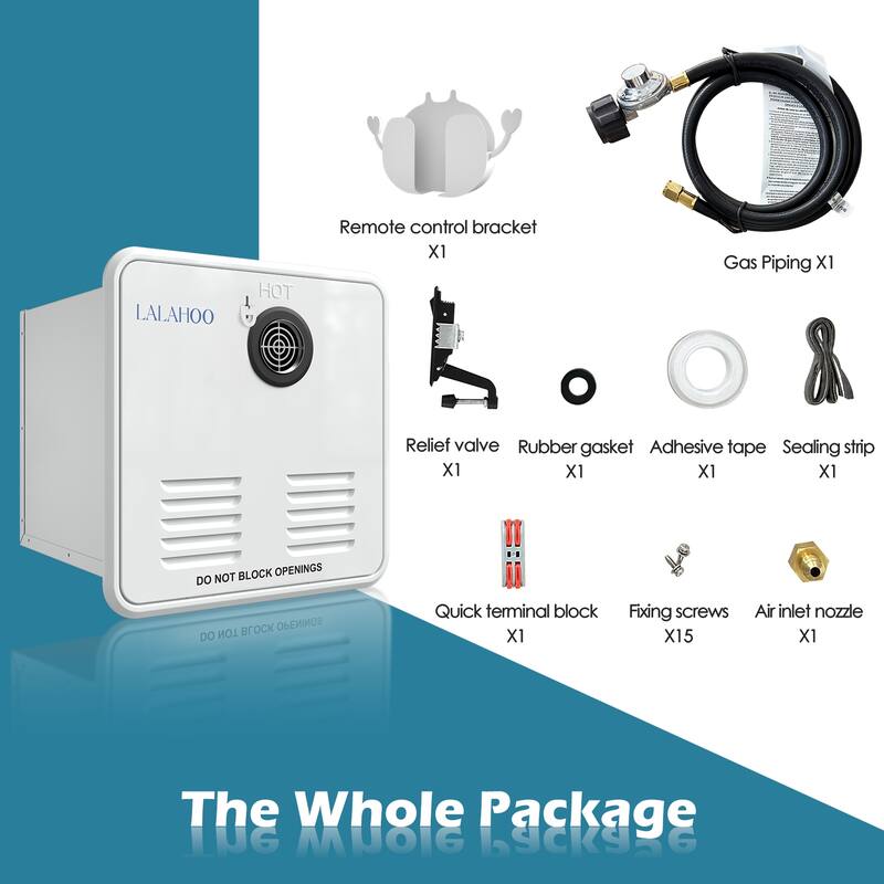 Multi-adaptive RV Water Heater: 65000 BTU for Instant and Endless Hot Water Supply