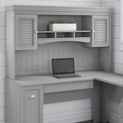 Fairview 60W Hutch for L Shaped Desk by Bush Furniture
