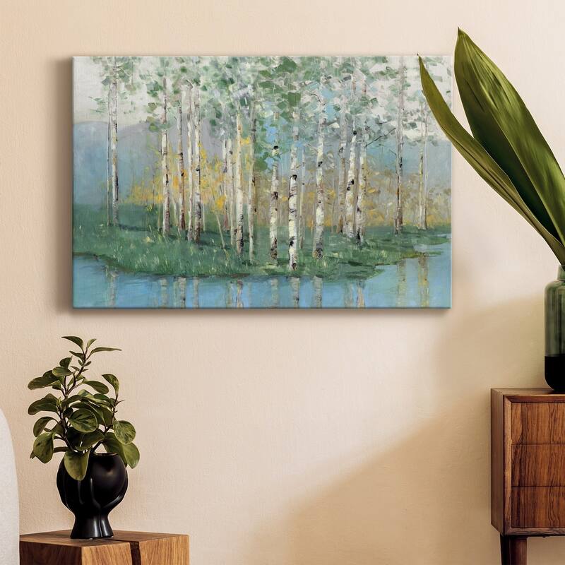 Birch Reflections Revisited Premium Gallery Wrapped Canvas - Ready to Hang