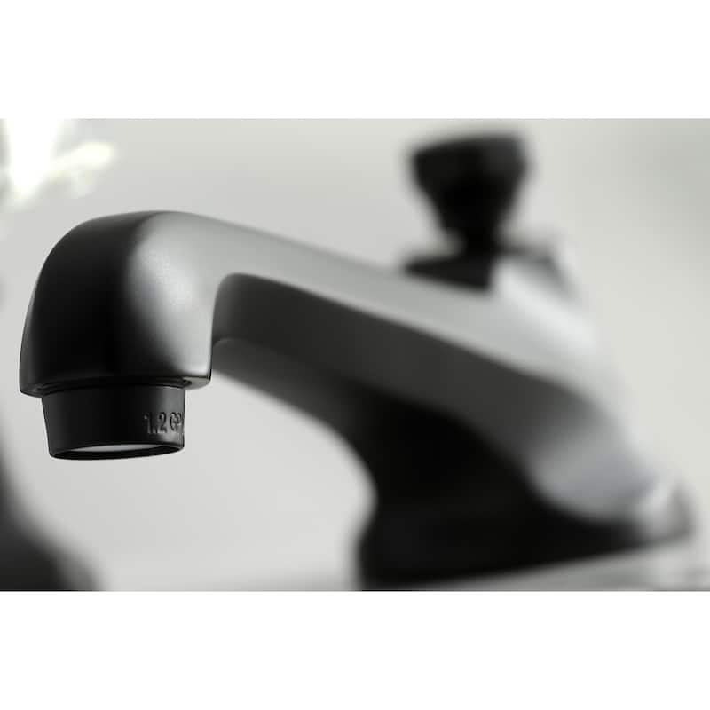 Tudor Widespread Bathroom Faucet with Brass Pop-Up in Brushed Nickel