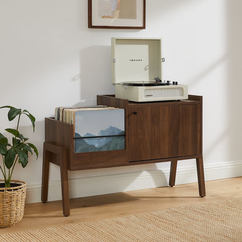 Crosley Luna Record Player Cabinet With Vinyl Storage