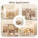 preview thumbnail 11 of 18, Toddler Large Playhouse with Star String Lights - 47.5" x 40" x 54" (L x W x H)