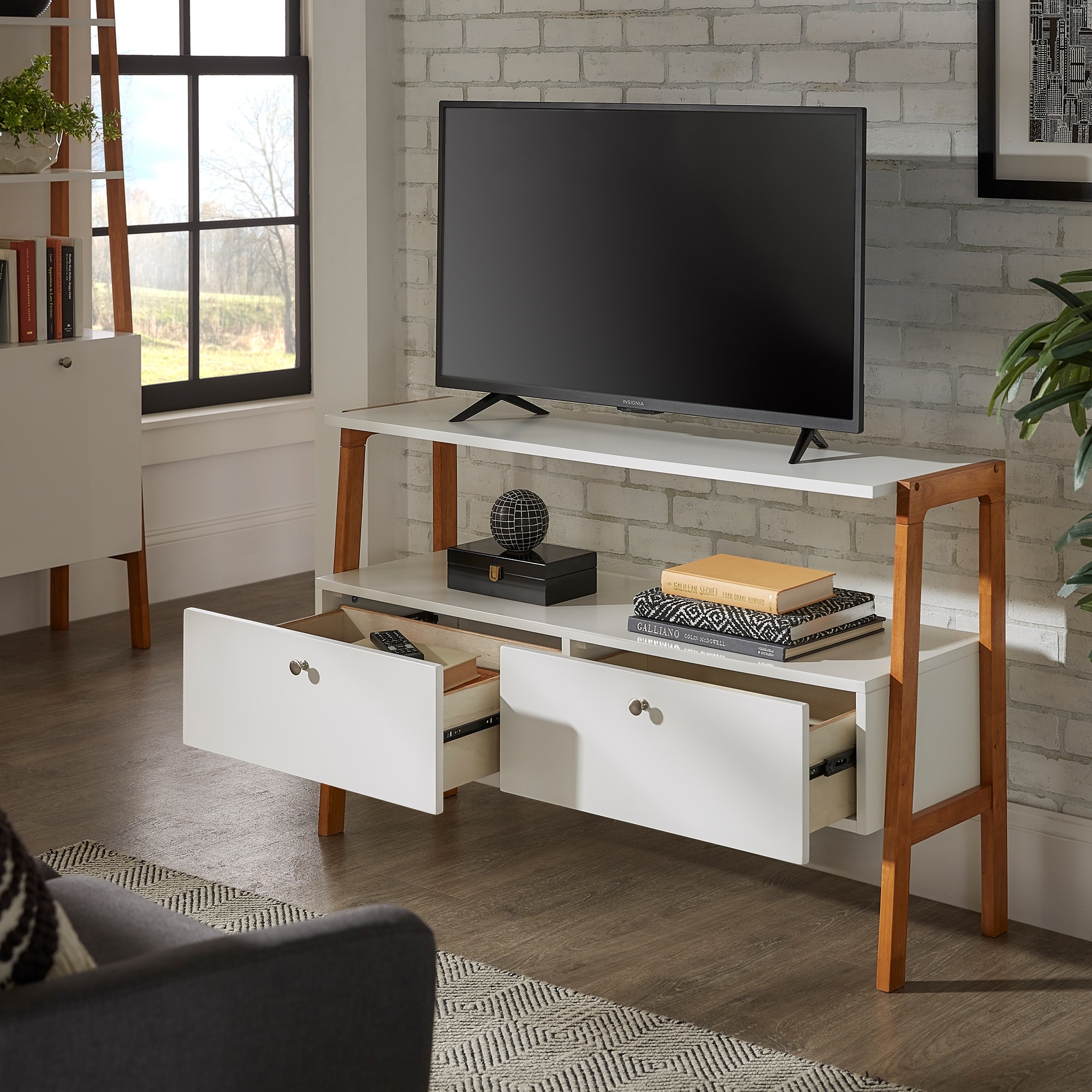 iNSPIRE Q Modern Lyvia TV Stand for TVs up to 47" with Drawers
