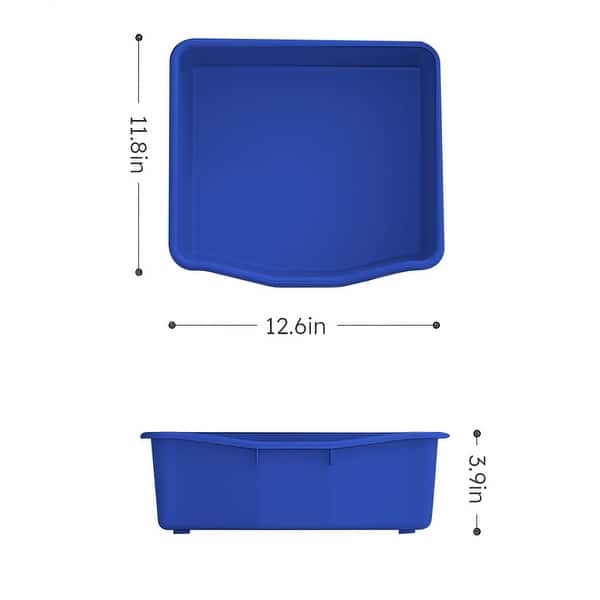 dimension image slide 4 of 9, Kids Toy Storage Organizer with 6 Bins, Multi-functional Nursery Organizer Kids Furniture Set with HDPE Shelf